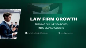 Attorney reviewing website analytics and client behavior insights as part of a law firm SEO strategy.