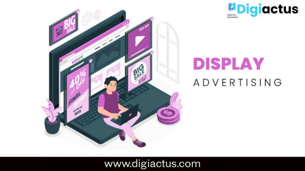 Display advertising example showing banner ads across websites and apps