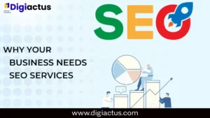 Business growth chart rising through organic search and SEO strategy