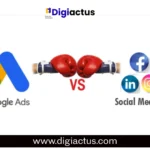Comparison of social media ads and Google Ads for business growth.
