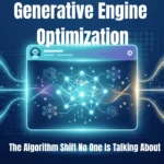 Illustration showing a person's search query being answered directly by an AI engine, representing the concept of Generative Engine Optimization (GEO)